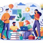 иллюстрация концепции творчества Мультфильм