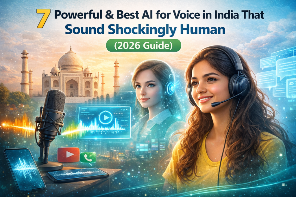 7 Powerful & Best AI for Voice in India That Sound Shockingly Human (2026 Guide)