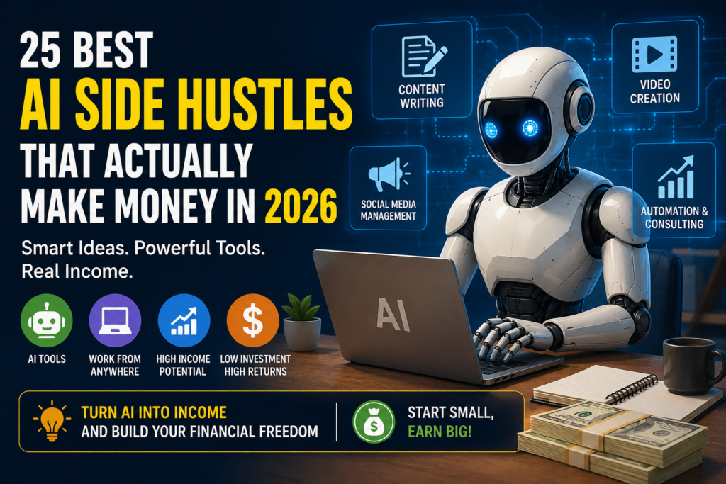 AI Side Hustles: The Complete Guide to Making Money with AI in 2026